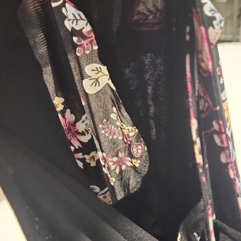 Style & Co. Floral Blouse - Black, Pink, Yellow - Picture 6 of 6